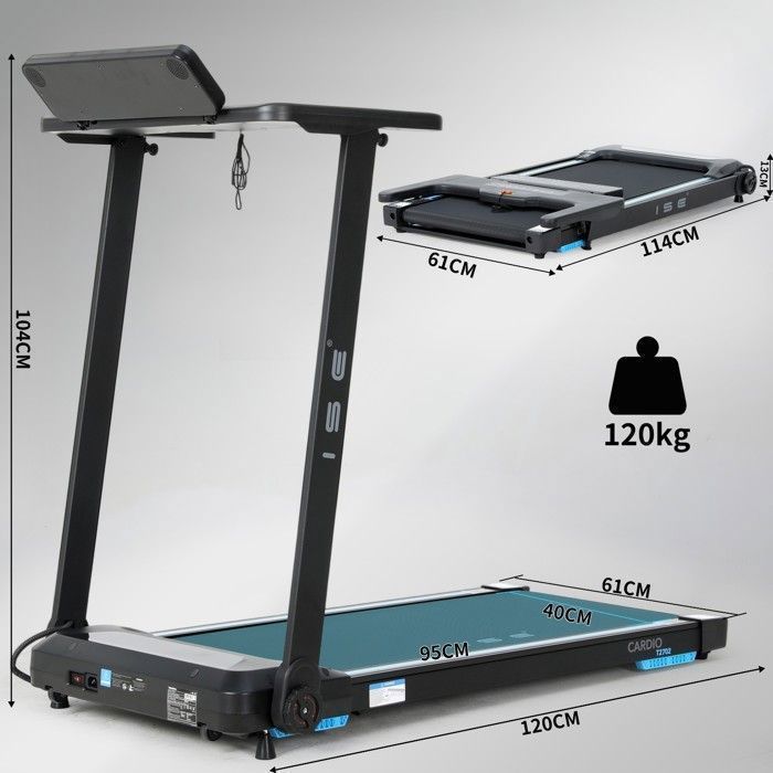 Goplus Tapis de course électrique pliable, inclinaison réglable et