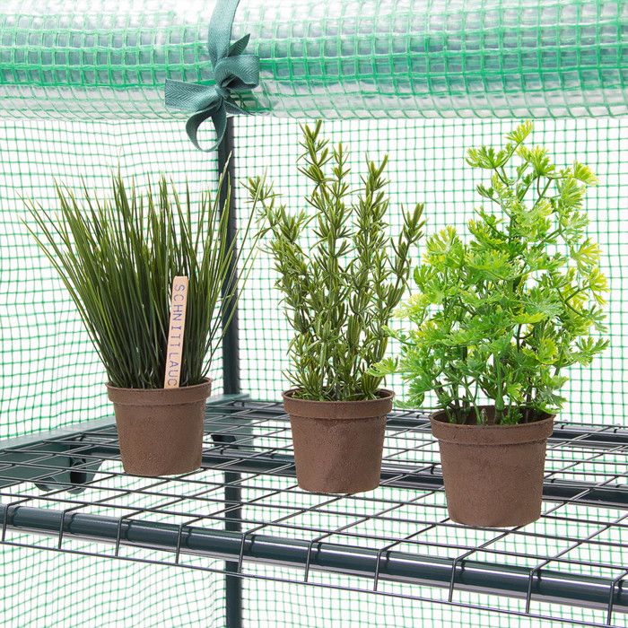 Serre De Balcon Relaxdays 110x180x150cm - Housse Protection Plantes Tomates - Vert