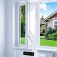 Calfeutrage fenetre 500cm , kit joint pour climatiseur mobile , blanc sans perçage