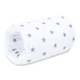 Brassard Allaitement coussin d'allaitement 26 cm x 16 cm - petit coussin d allaitement lavable Blanc avec des étoiles grises - COTON-0