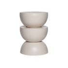 SWEEEK Table d'appoint. bout de canapé. table de chevet en métal. crème. Coumba. Ø32 x H 46.5cm