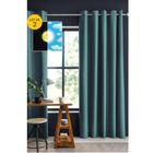INTEX DECO Rideaux occultants luxe Obscure Bleu canard - Lot de 2 - 140 x 260 cm