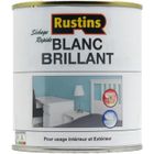 RUSTINS Peinture brillante à séchage rapide pour bois et métal en intérieur et extérieur - Blanc 500ml