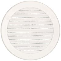 Grille d'aération KOTARBAU ronde Fi 125 mm blanc avec moustiquaire