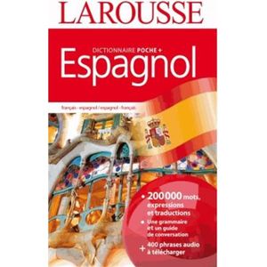 LIVRE ESPAGNOL Dictionnaire Larousse poche plus français-espagnol