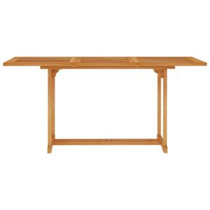 TABLE DE JARDIN  Table de jardin 150x90x75 cm Bois de teck massif-A