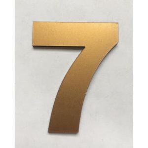 Savita 2 Pièces 7cm Numéros Boîte Lettres Bronze Autocollants Numéro D  adresse Adhésifs Signe Maison Pou - Cdiscount Bricolage