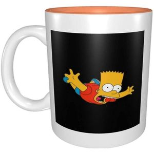 BOL Mug personnalisé HoMer Simpson - Porcelaine - Céramique - Grès - Blanc