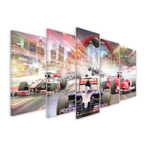 Tableau sur toile Voiture - Formule 1 - Circuit - Voiture de course -  120x80 cm 