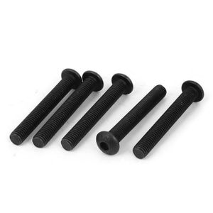 sourcingmap/® M8 x 40 mm alliage dacier 12.9 vis t/ête cylindrique six pans creux Vis Noir 10pcs