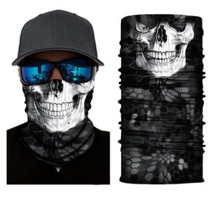Cagoule cache cou protege visage squelette pour moto vélo sport et plus france