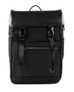 Sac à Dos Homme élégant En Cuir PU - Noir 34x12x38 Cm - Neuf Avec étiquettes