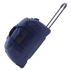 Sac De Voyage 60L Avec Roulettes - 2 Roues Anti-éclaboussures - Bleu