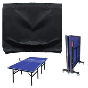 Housse noire de table de ping pong pour table repliée pour les clubs et  collectivités