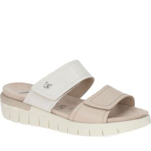 Sandales Plates CAPRICE Pour Femme - En Cuir, Largeur G, Talon 40mm, Modèle 9-27206-42