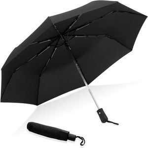 PARAPLUIE MTEVOTX Parapluie Pliant Coupe-vent - Parapluie de Voyage Automatique -imperméable,ombrelle pour hommes, femmes et enfants(noir)