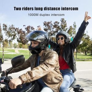 INTERCOM MOTO OBEST Intercom Moto pour Casques,Bluetooth 5.0 Hea