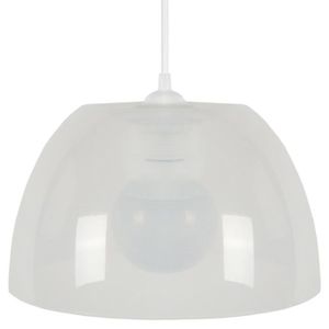 LUSTRE ET SUSPENSION TOSEL Suspension 1 lumière - luminaire intérieur - plastique blanc - Style pop color - H70cm L25cm P25cm