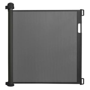 IMoebel – Barrière De Sécurité Rétractable 0-140 Cm Pour Bébés & Chiens – Hauteur 85 Cm, Noir, Enroulable Et Portable