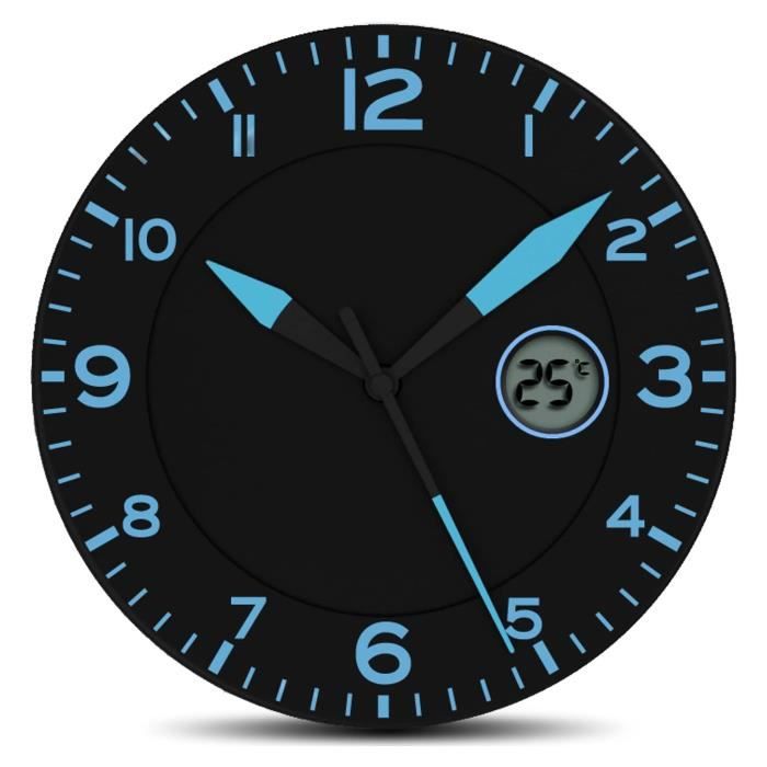 Horloge à affichage alternatif de l’heure et de la température pour  extérieur