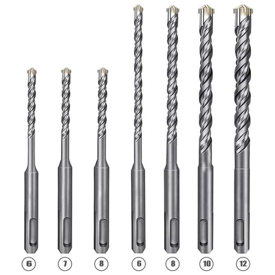 Foret Béton Diamètre 12 mm - Perçage Précis et Robuste