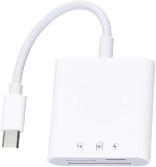 Adaptateur 3 En 1 Lightning Vers SD, USB-C Et USB-A – Compatible IPhone, Android, Appareils Photo