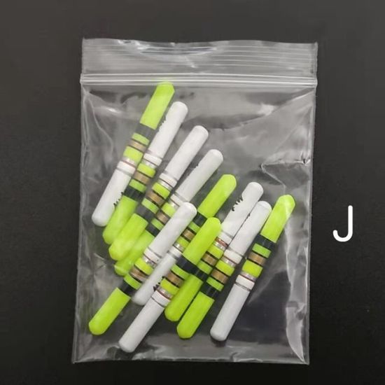 Support De Canne à Pêche Lumineux - Lot De 10 Clips - Pour Pêche De Nuit - 3 Tailles (1,5/2/2,5 Mm) - 9