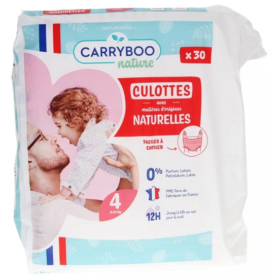 Carryboo Culotte Naturelle T4 815kg 30 couches Cdiscount