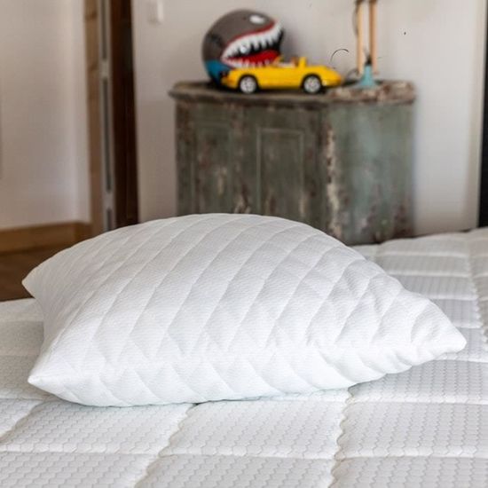 Oreiller à Mémoire de forme 60x60 Memo Soft Flocons de mousse mémoire de forme Cdiscount