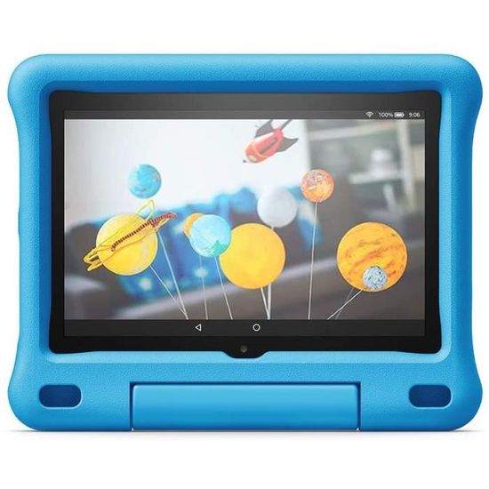 Coque spéciale enfants pour tablette Fire HD 8 (compatible avec les appareils de 10ème génération, modèle 2020), Bleu