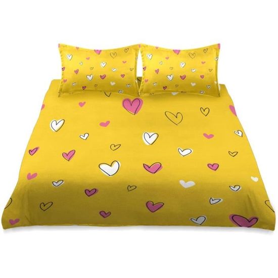 Housse De Couette 140x200 Avec Taies D'oreiller - Manga Demon Slayer Parure De Lit 1 Personne