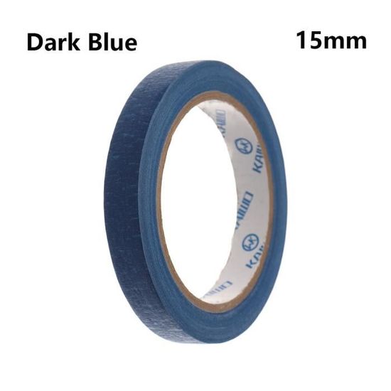15mm - dark blue -1PC 30M peintres propre peler ruban de masquage adhésif peinture à la main papier peintre décor artisanat usage gé