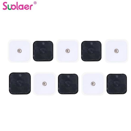 5x5cm 50 pièces-Électrodes Tens pour appareil électrique de thérapie