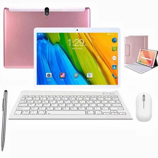 Tablette Tactile Ordinateur portable 2 en 1 Ecran 10 Pouces4G Double SIM / WiFi 4Go / 64Go