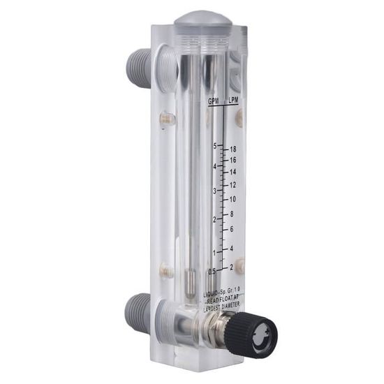 Débitmètre De Gaz à Panneau Acrylique - Plage 10-1000 Ml/min, Précision 4%, Pour Oxygène, Air, Autres Gaz