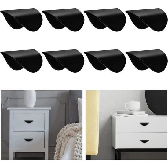 HOMSFOU 1 Lot De 4 Poignées De Tiroir De Placard En ABS Pour Porte D'intérieur