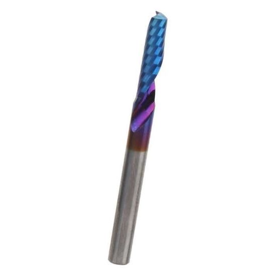 Lot De 5 Fraises Spirale 6mm Carbure Tungstène - Simple Cannelure Pour CNC Et Machines De Découpe