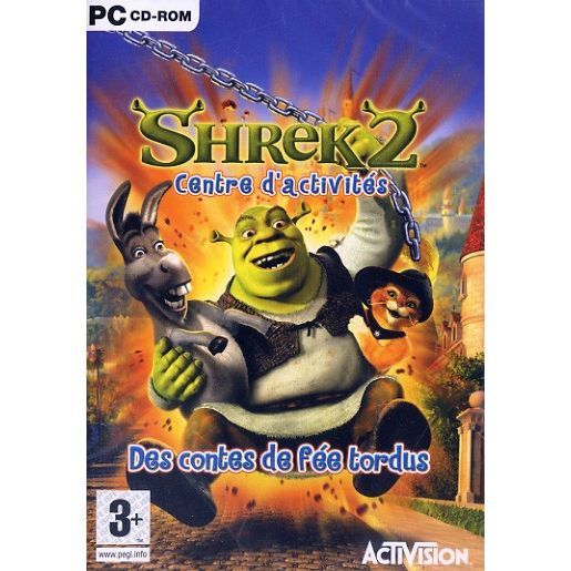 Shrek Computer Cd SHREK 2 centre d'activités / PC CD-ROM - - Cdiscount Jeux vidéo