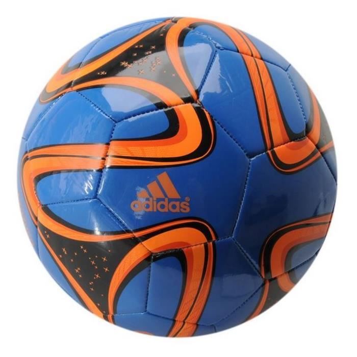 Ballon Brazuca Adidas Glider T5 Bleu Noir et Orange Coupe Du Monde de Football Brésil 2014