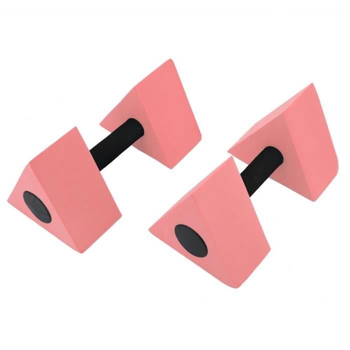 2 PCS Triangle Haltère EVA Poids D'eau Barbell Enfants Natation Équipement De Remise En Forme(rouge )-KOA