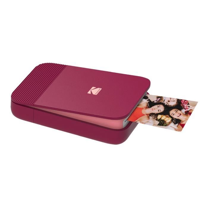 KODAK SMILE Printer - Imprimante Photo Bluetooth Compacte - Rouge