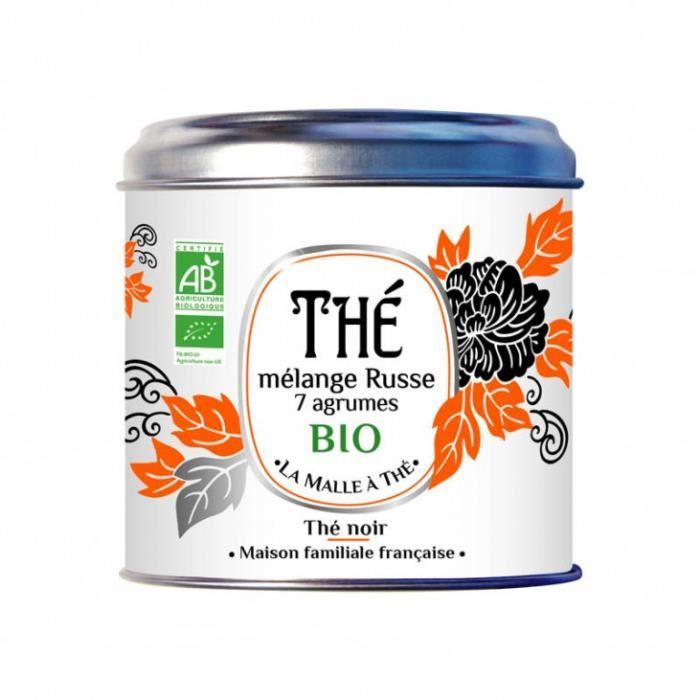 Thé noir Mélange Russe 7 Agrumes BIO 100gr