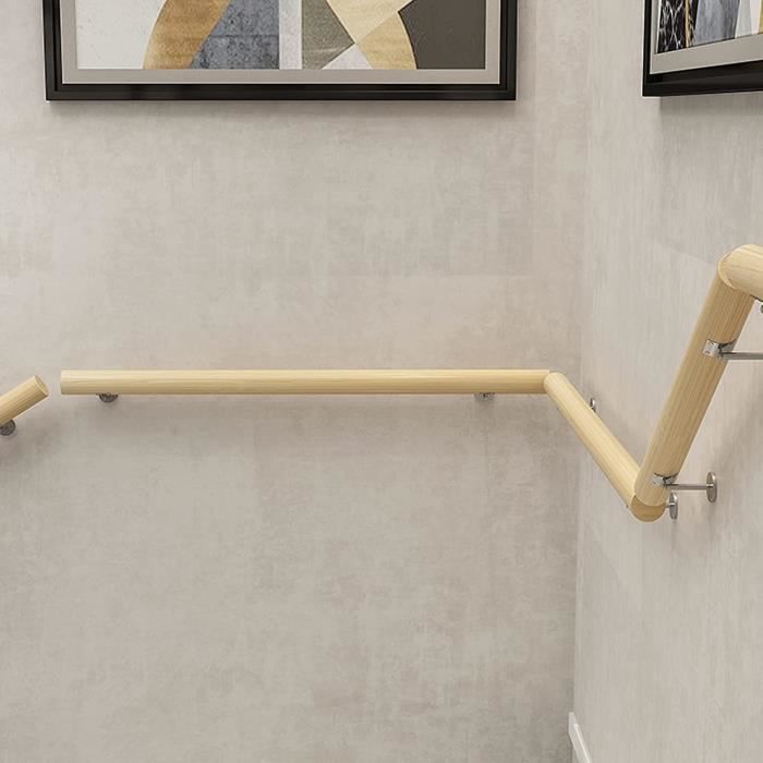 Main Courante, Rampes D'escalier, Barres D'appui Antidérapantes pour Allées Intérieures Et Extérieures en Bois Massif, Rampes D A296