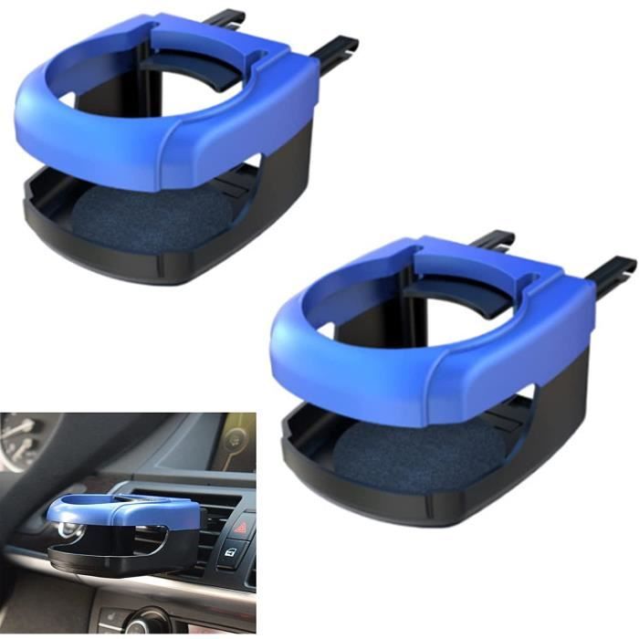 NO 2 Pièces Porte-Gobelet Voiture, Universel Réglable Tasse de , ,Adapté à la Plupart des Prises d'air de Voiture (Bleu)