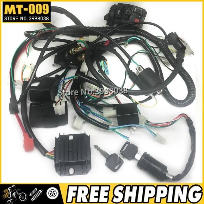 Bobines d'allumage,ZONGSHEN LONCIN LIFAN, 150-200cc, 250cc, ATV, GY6, Quad électricien, câble Fil CDI, Dallumage compteur
