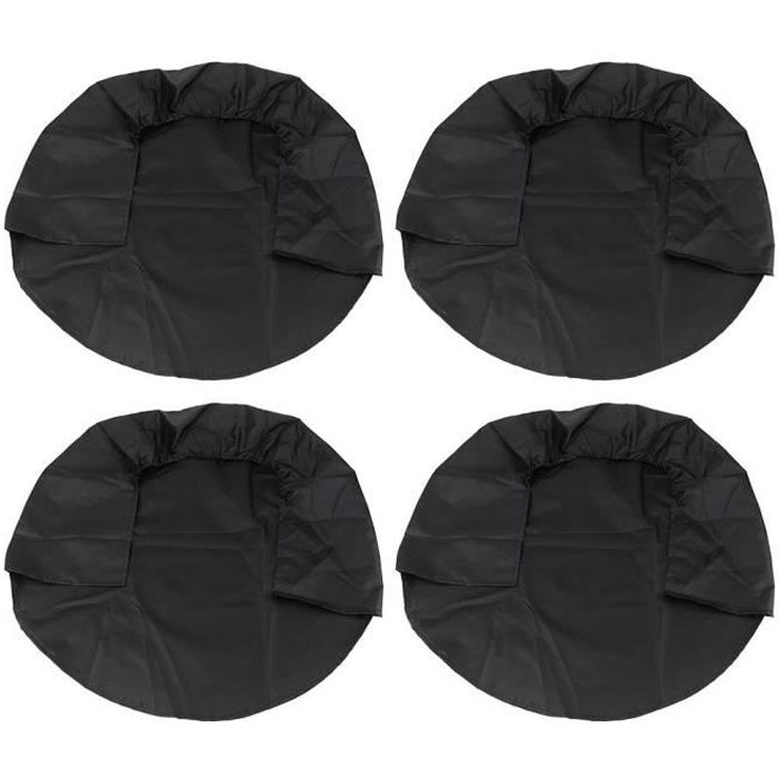 Fafeicy Couvre-pneu 4 pièces 32 pouces roue pneu couvre roue housses de protection pour RV camion voiture camping-car remorque noir