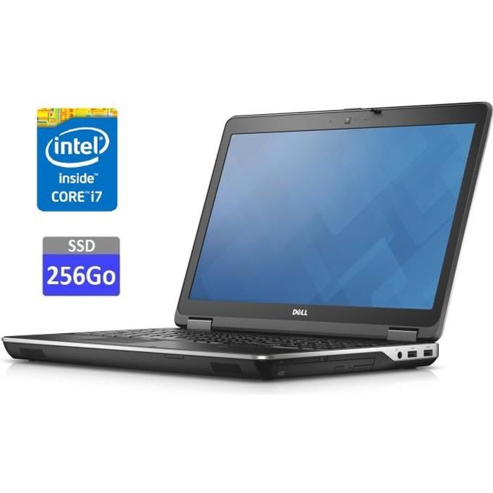 DELL LATITUDE E6540 - Intel Core i7-4800MQ 2.7Ghz - RAM 8Go - SSD 256Go - 17.3- HD - AMD Radeon HD 8790M 2GB - Win 10