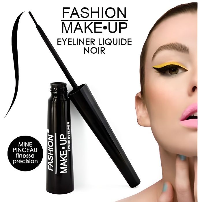 Eyeliner liquide N°1 noir 7ml - pinceau souple …