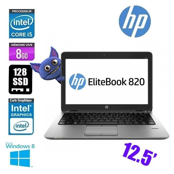 HP ELITEBOOK 820 G2 I5 5300U 8GO 128SSD