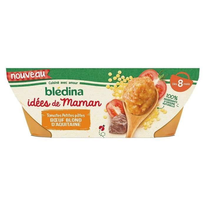 BLEDINA - Les idées de Maman tomates pâtes bœuf 2 x 200g